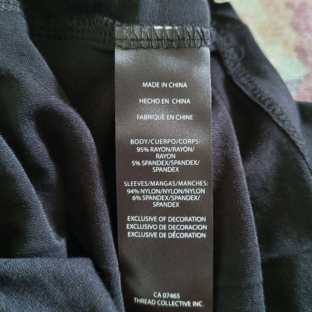 bebe Black🖤 Mini Logo Tape Lightweight Hoodie - NWT - Picture 12 of 16